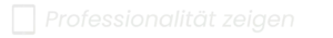 Professionalitaet