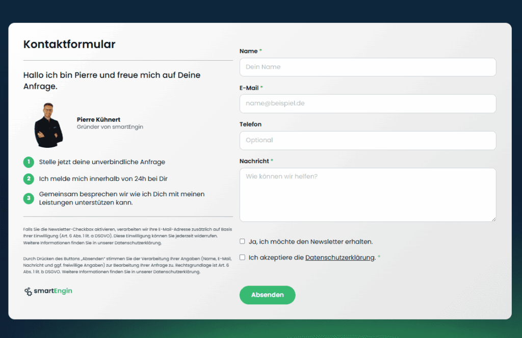 smartEngin-Formular