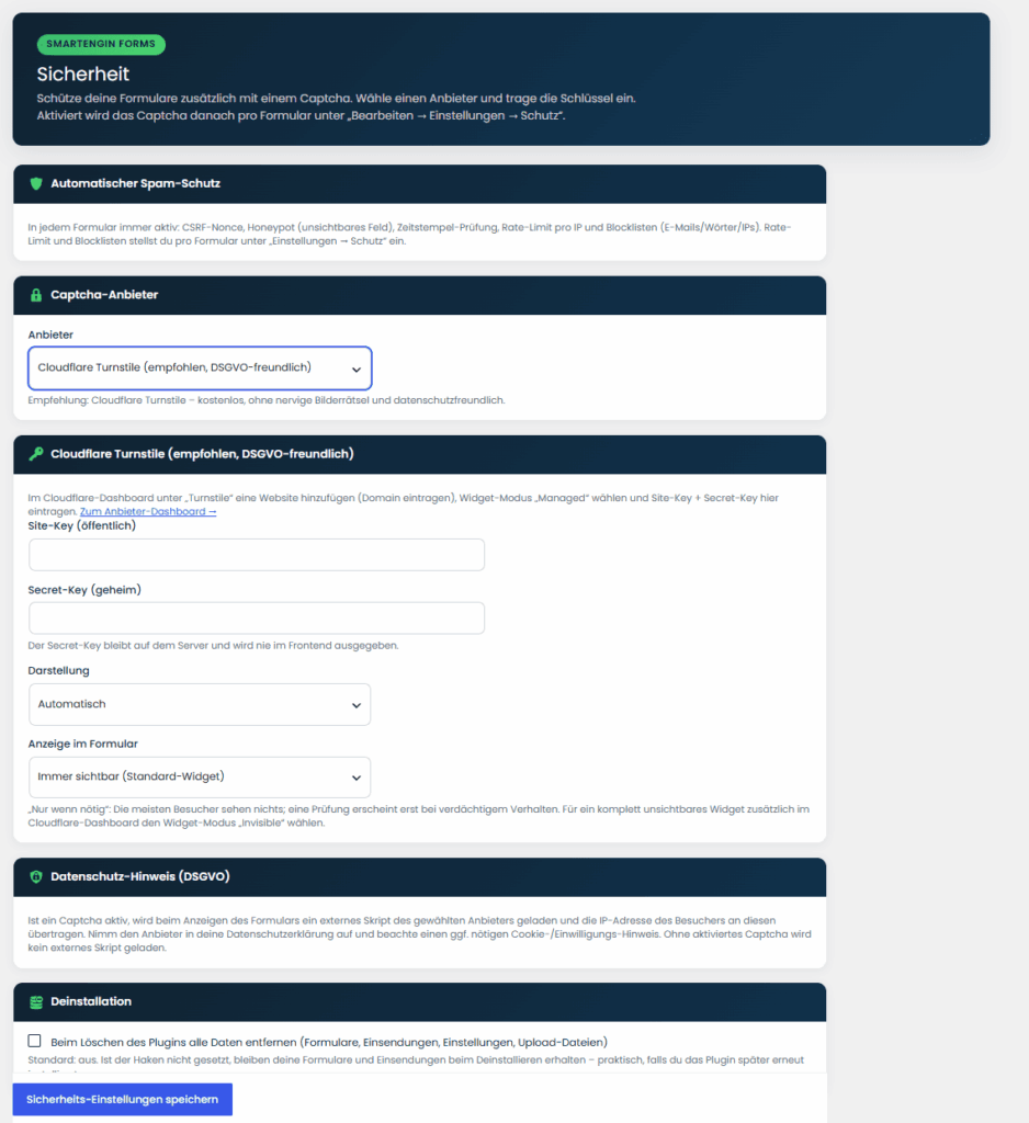smartEngine-Spamschutz