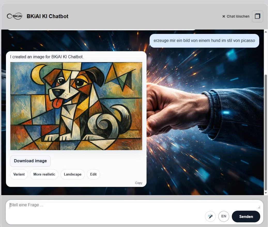 BKiAI Chat Bot-Verwaltung im WordPress-Backend