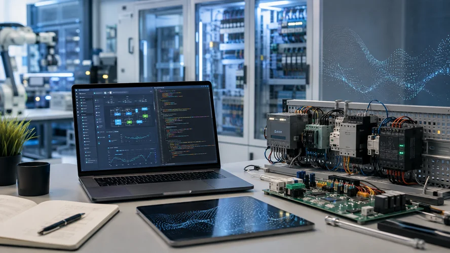 Pierre Kühnert bei einer technischen Schulung zu Webentwicklung, Automatisierung und KI