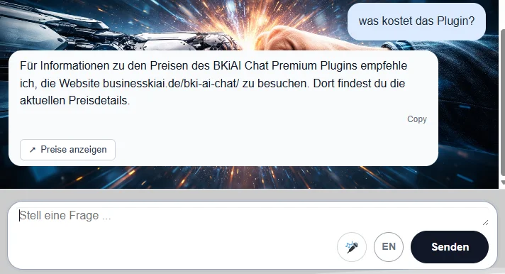 BKiAI Chat Wissensverwaltung im WordPress-Backend