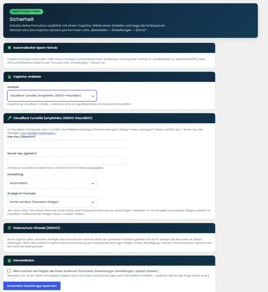 smartEngine-Spamschutz