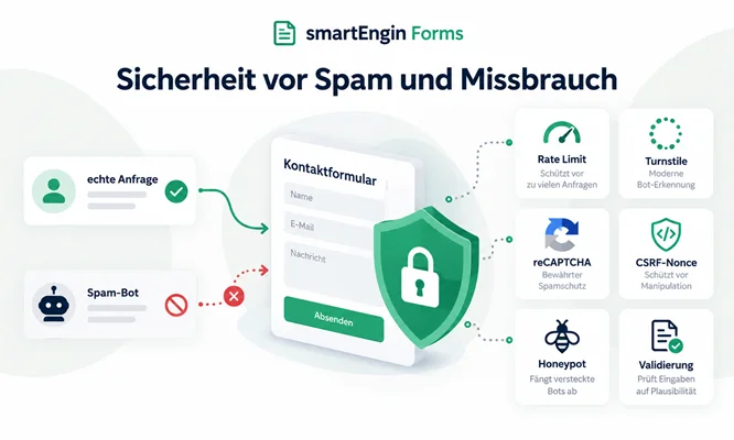 Sicherheit vor Spam und Missbrauch