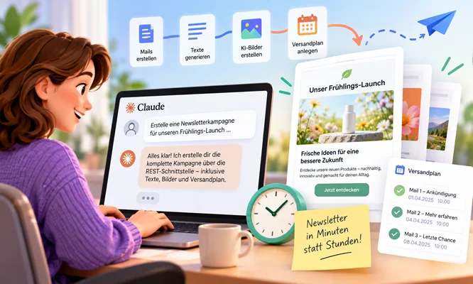 Erstelle eigene Kampagnen mit Claude oder ChatGPT